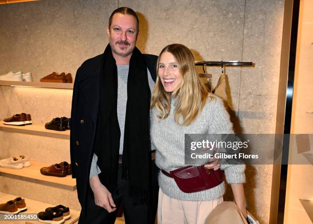 Marc Kroop and Dree Hemingway at Tod's Cocktail Party and Dinner as part of New York Ready to Wear Fashion Week held on February 13, 2024 in New...