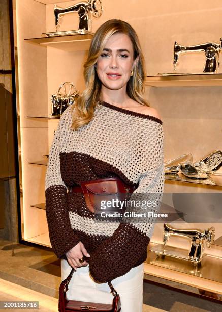 Melissa Roxburgh at Tod's Cocktail Party and Dinner as part of New York Ready to Wear Fashion Week held on February 13, 2024 in New York, New York.