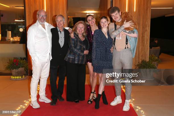 In this image released on February 14, 2024 Peter Olsson, Bernd Deckert, Angelika Deckert, Claudelle Deckert, Romy Deckert, Christian Deckert during...