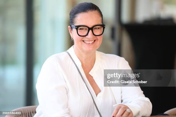 In this image released on February 14, 2024 Christiane Hoffmann during the 50th birthday party for Claudelle Deckert at Mallorca Country Club on...