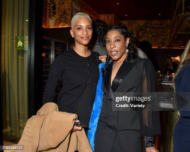 Stefani Robinson and Jonica Booth at the Cultured Hollywood Issue Dinner celebrating Charles Melton and LaKeith Stanfield held at Gigi's Hollywood on...