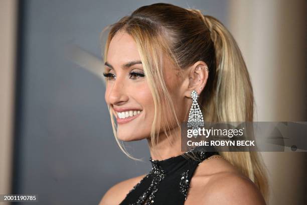 Recording artist Montana Tucker attends Amazon's "This is Me... Now: A Love Story" premiere at the Dolby theatre in Hollywood, California, February...