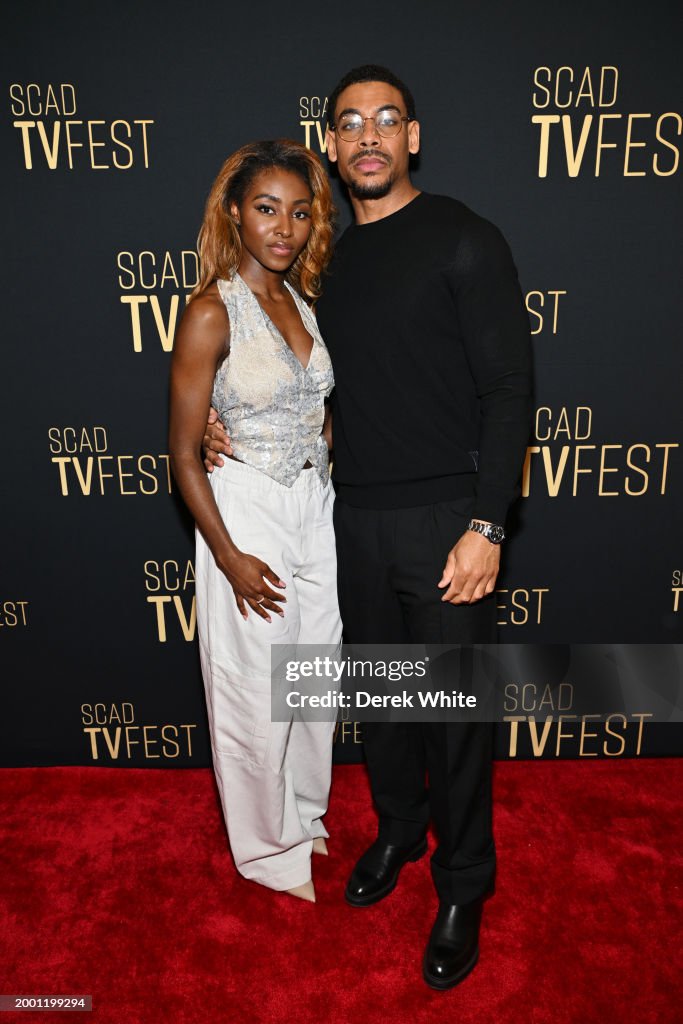 Jayme Lawson and Aaron Pierre attend Press Junket