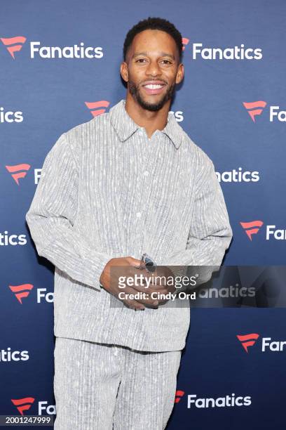 Victor Cruz attends Michael Rubin’s 2024 Fanatics Super Bowl Party at the Marquee Nightclub at The Cosmopolitan of Las Vegas on February 10, 2024 in...