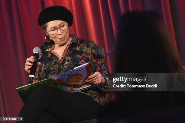 Marcia Withers on stage during the Family Time: Grandma's Hands at GRAMMY Museum L.A. Live on February 10, 2024 in Los Angeles, California.