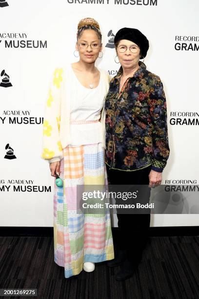 Kori Withers and Marcia Withers attend the Family Time: Grandma's Hands at GRAMMY Museum L.A. Live on February 10, 2024 in Los Angeles, California.