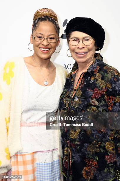 Kori Withers and Marcia Withers attend the Family Time: Grandma's Hands at GRAMMY Museum L.A. Live on February 10, 2024 in Los Angeles, California.