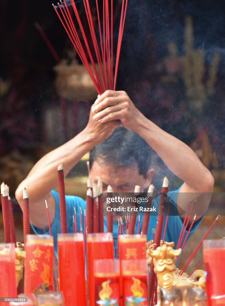 Chinese Lunar New Year Prayer 2025 HighRes Stock Photo Getty Images