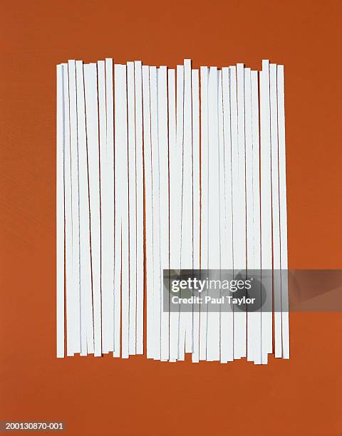 strips of shredded paper in row - shredded paper stock pictures, royalty-free photos & images