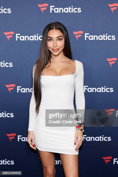 Chantel Jeffries attends Michael Rubin’s 2024 Fanatics Super Bowl Party at the Marquee Nightclub at The Cosmopolitan of Las Vegas on February 10,...