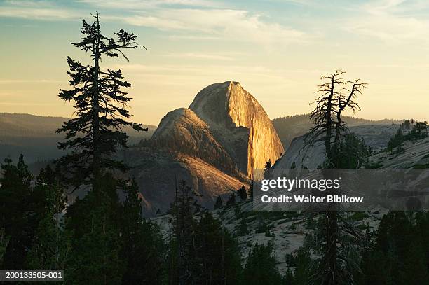 usa, california,yosemite national park, half dome, sunset - half dome stock-fotos und bilder