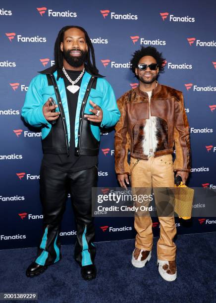 Za'Darius Smith and Robert Wright attend Michael Rubin’s 2024 Fanatics Super Bowl Party at the Marquee Nightclub at The Cosmopolitan of Las Vegas on...