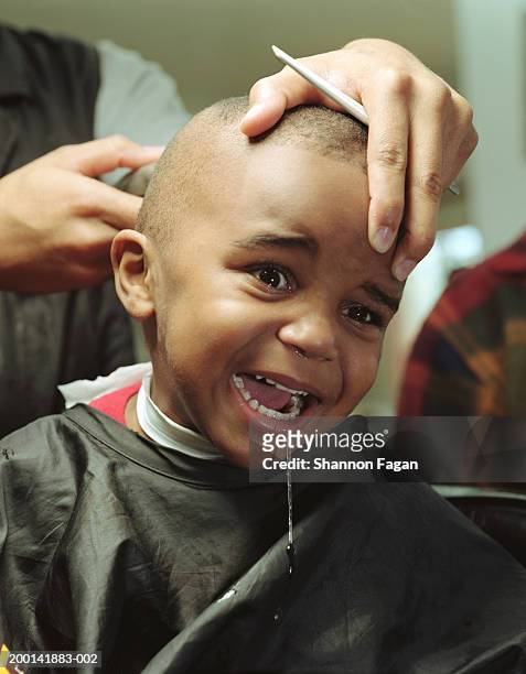 Barber Cutting Boys Hair Closeup High-Res Stock Photo - Getty Images