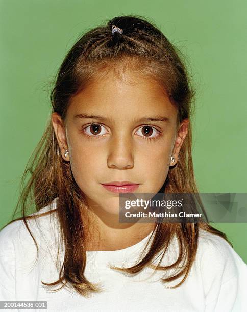 girl (8-10), portrait, close up - stoneplus4 stock pictures, royalty-free photos & images