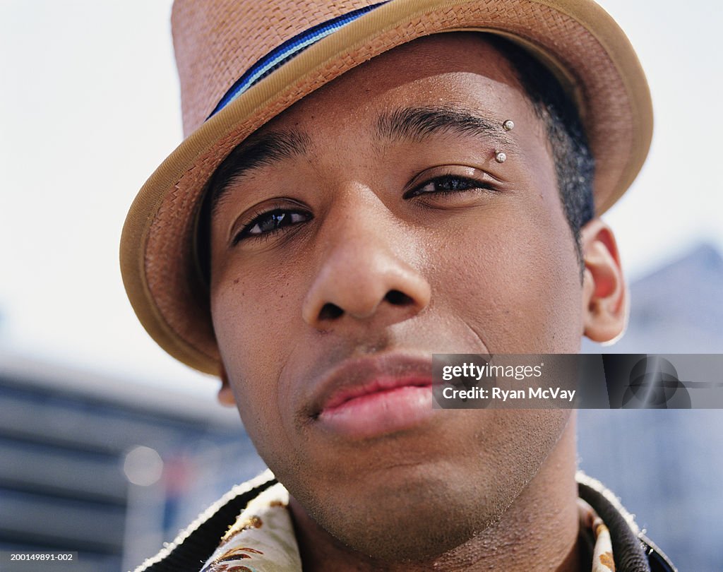 Young man, portrait, close-up