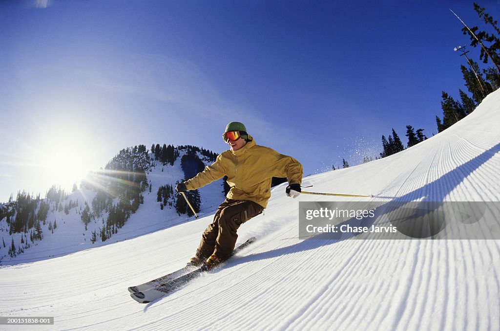 Downhill skier