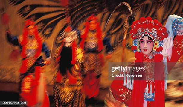 china, beijing (peking) opera performance - travel11 stock pictures, royalty-free photos & images