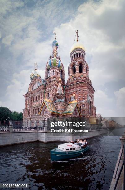 russia, st petersburg, saviour of spilled blood (digital enhancement) - travel11 stock pictures, royalty-free photos & images