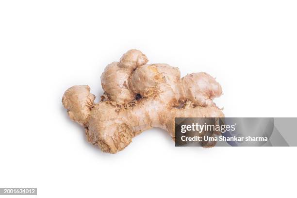 ginger isolated on white background - superfood stock pictures, royalty-free photos & images