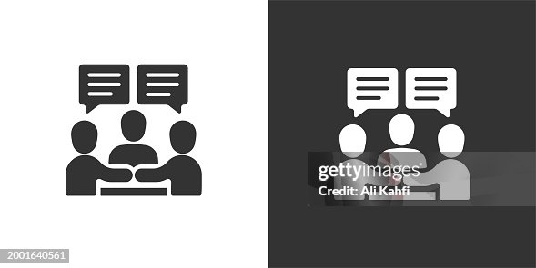 Discussion icon. Solid icon that can be applied anywhere, simple, pixel perfect and modern style Discussion icon. Solid icon that can be applied anywhere, simple, pixel perfect and modern style