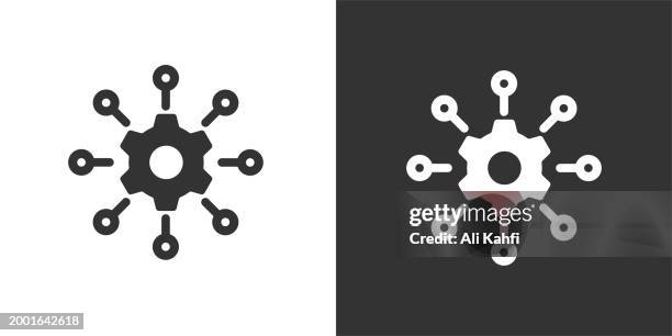 improvement icon. solid icon that can be applied anywhere, simple, pixel perfect and modern style - powerful engine stock illustrations