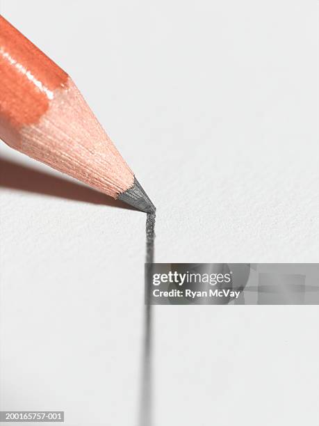 pencil tip and mark, close-up - stoneplus8 stock pictures, royalty-free photos & images