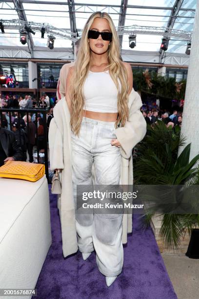 Khloe Kardashian attends Michael Rubin’s 2024 Fanatics Super Bowl Party at the Marquee Nightclub at The Cosmopolitan of Las Vegas on February 10,...