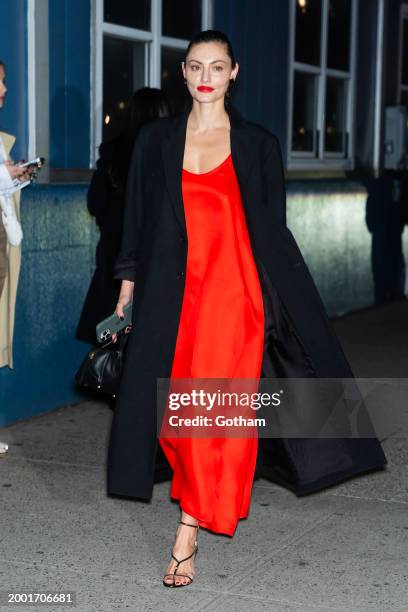 Phoebe Tonkin attends the Khaite fashion show during New York Fashion Week: The Shows at Pier 61 on February 10, 2024 in New York City.