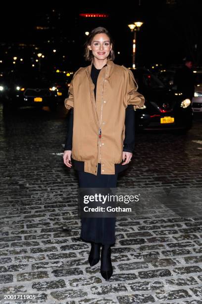 Olivia Palermo attends the Khaite fashion show during New York Fashion Week: The Shows at Pier 61 on February 10, 2024 in New York City.