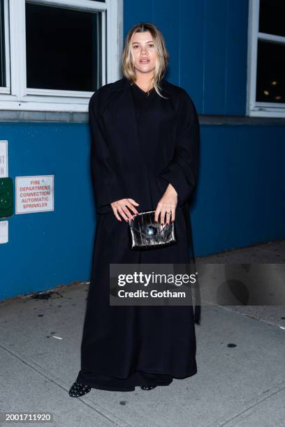 Sofia Richie attends the Khaite fashion show during New York Fashion Week: The Shows at Pier 61 on February 10, 2024 in New York City.