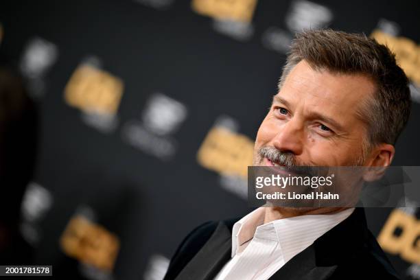 Nikolaj Coster-Waldau attends the 76th Directors Guild of America Awards at The Beverly Hilton on February 10, 2024 in Beverly Hills, California.
