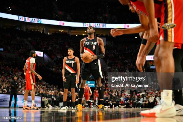 Jerami Grant of the Portland Trail Blazers shoots a free throw during the third quarter of the game against the New Orleans Pelicans at the Moda...