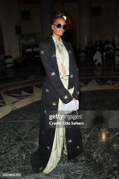 Eva Marcille attends the Cucculelli Shaheen fashion show - February 2024 New York Fashion Week on February 10, 2024 in New York City.