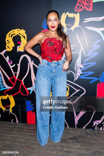 Adrienne Bailon attends the alice + olivia fashion show during New York Fashion Week: The Shows at Highline Stages on February 10, 2024 in New York...