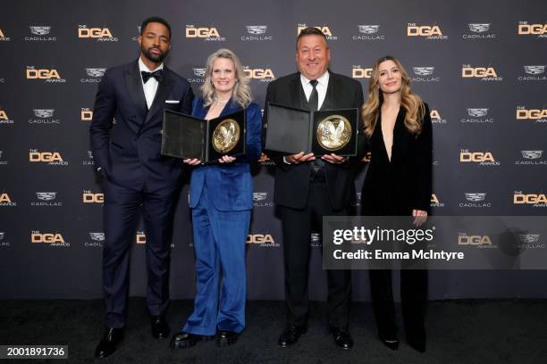 Jay Ellis, Liz Patrick and Michael Mancini, winners of the Outstanding Directorial Achievement in Variety/Talk/News/Sports Regularly Scheduled...