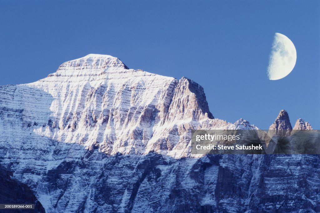 USA, Montana, Glacier NP, Little Chief Mountain (double exposure)