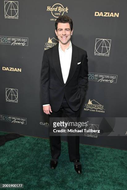 Actor Max Greenfield attends the 28th annual Art Directors Guild Awards at The Ray Dolby Ballroom on February 10, 2024 in Hollywood, California.