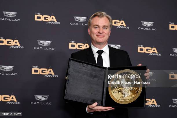 Christopher Nolan, winner of the Directors Guild of America Award for Outstanding Directorial Achievement in Theatrical Feature Film for...