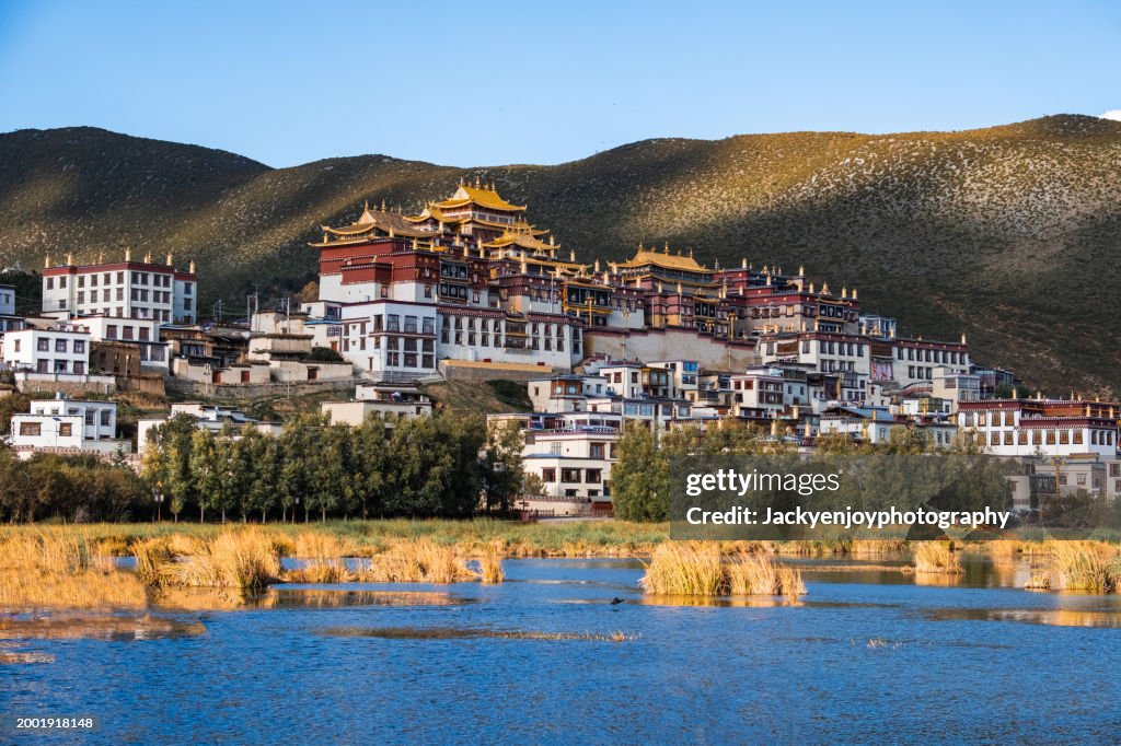 Songzanlin Temple's landscape in Gadan, Shangri-La, China.