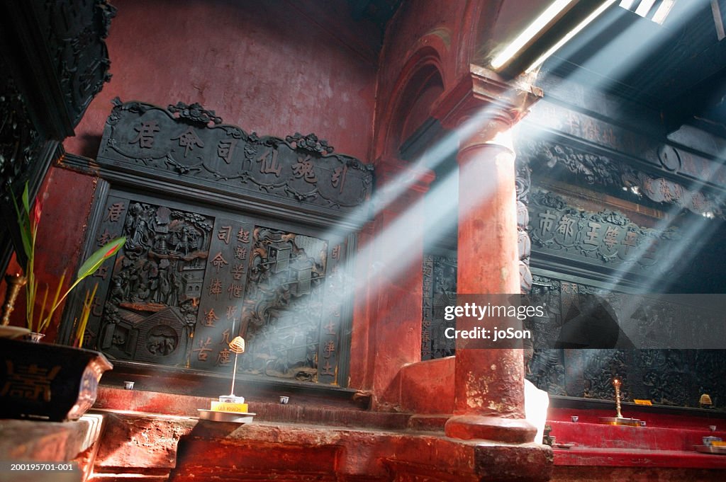 Vietnam, Ho Chi Minh City, altar in Giac Lam Pagoda