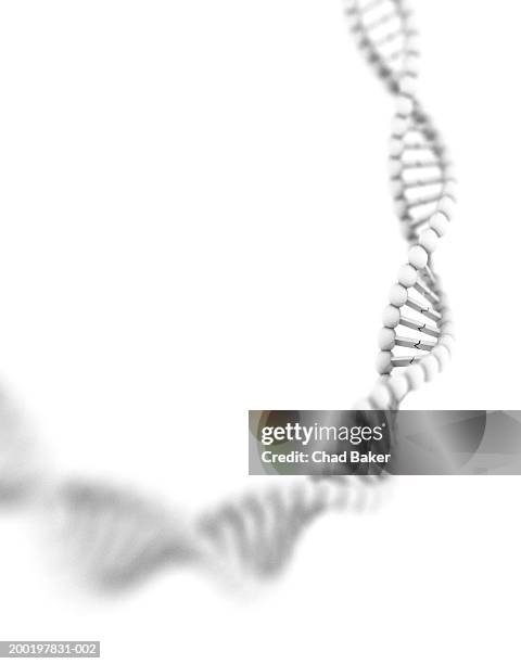 illustrazioni stock, clip art, cartoni animati e icone di tendenza di dna strand (digital) - genetic research