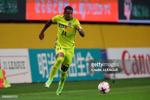 Anderson Lopes of Sanfrecce Hiroshima in action during the J.League J1 match between Vegalta Sendai and Sanfrecce Hiroshima at Yurtec Stadium Sendai...