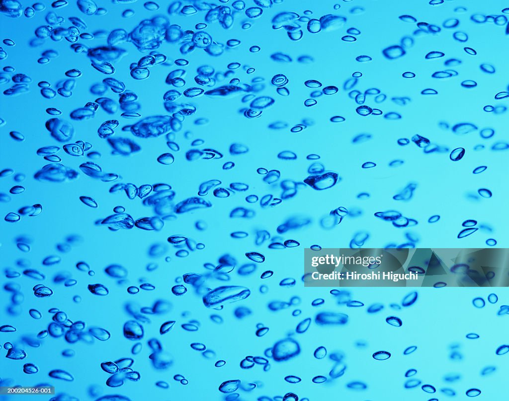 Air bubbles in water