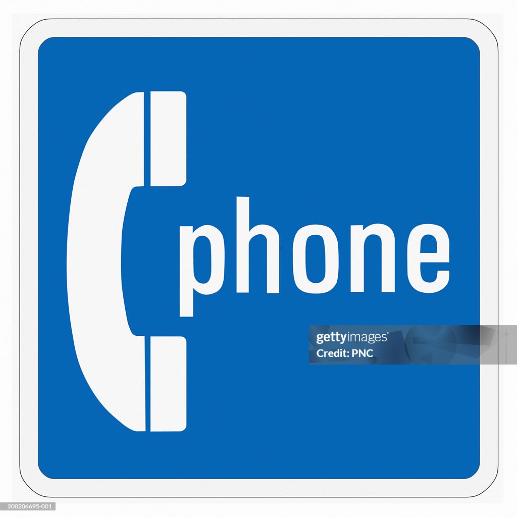 Phoning Sign Telephone Road Sign High-Res Stock Photo - Getty Images