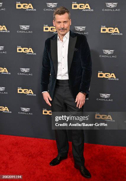 Nikolaj Coster-Waldau attends the 76th Directors Guild of America Awards at The Beverly Hilton on February 10, 2024 in Beverly Hills, California.