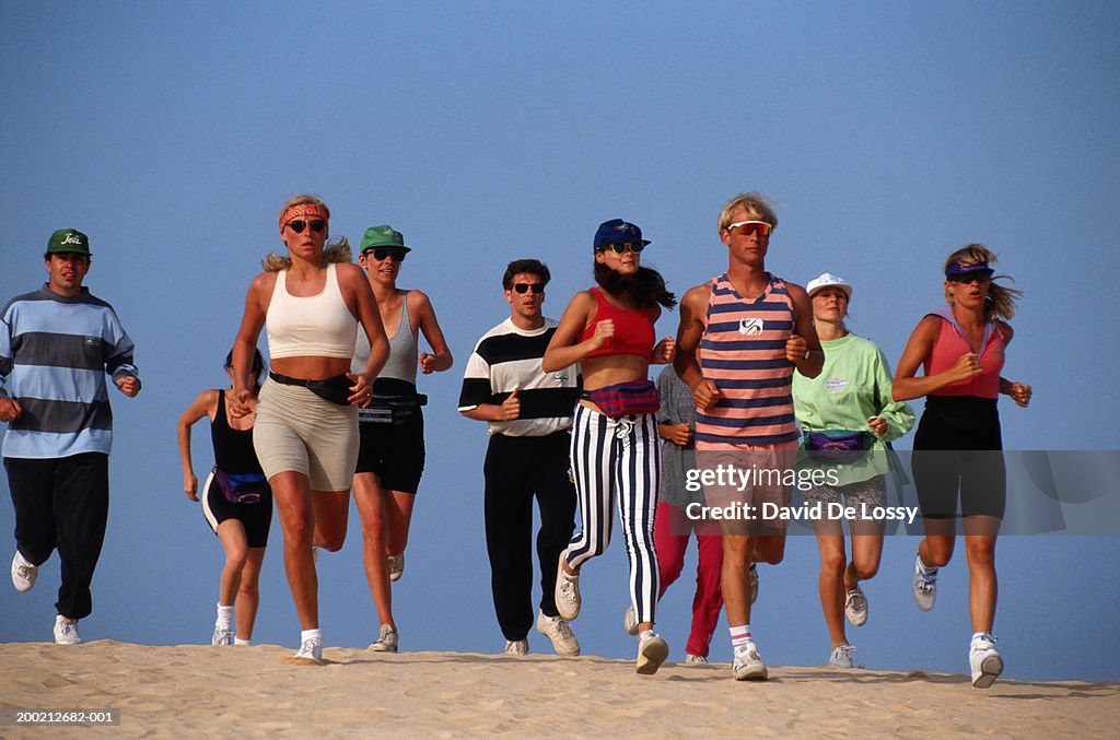 Group of people jogging