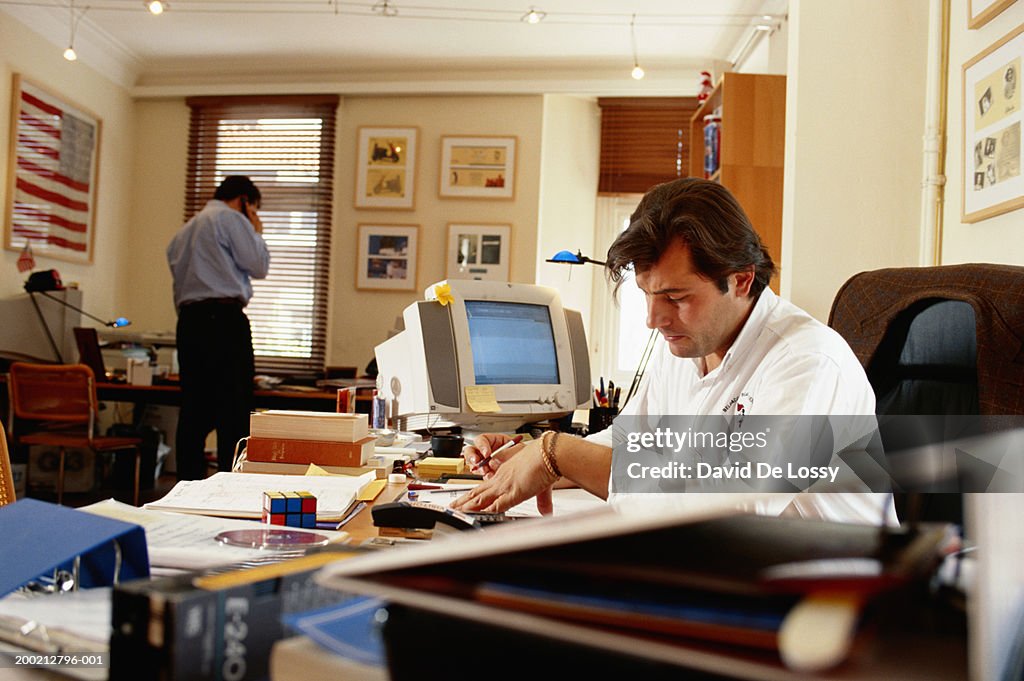 Businessmen in office
