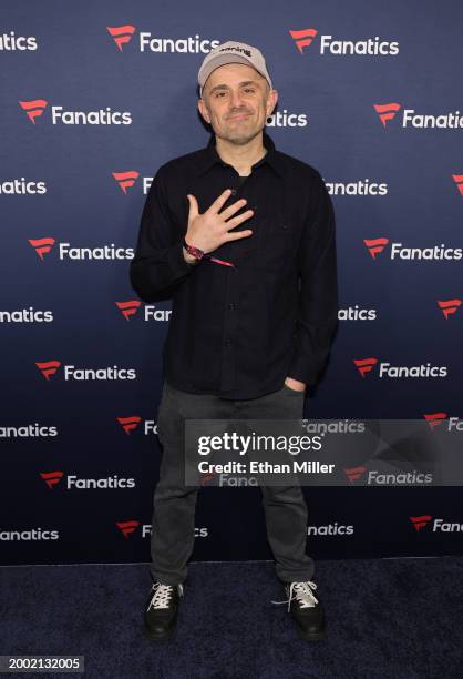 Gary Vaynerchuk attends Michael Rubin's Fanatics Super Bowl party at the Marquee Nightclub at The Cosmopolitan of Las Vegas on February 10, 2024 in...