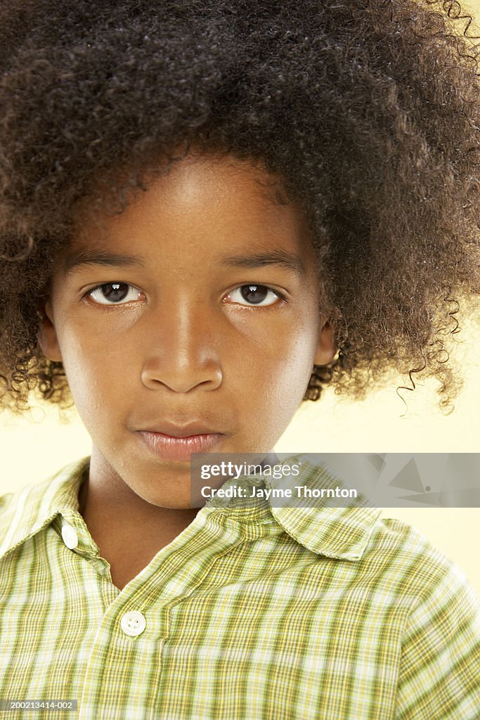 Boy (8-10), portrait, close-up