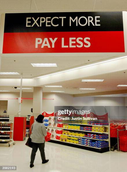 Target 2003 A customer walks in a Target store May 15, 2003 in San Bruno ...
